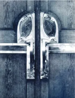 Figura 03 – Henry van de Velde, puxadores de porta  do Arquivo Nietzsche em Weimar, 1903