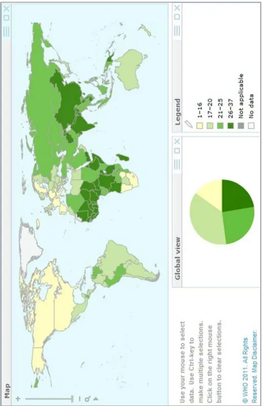 Figura  4:  Porcentagem  de mortes  e/ou  morbidade  atribuídas  ao ambiente  no  ano de 2004