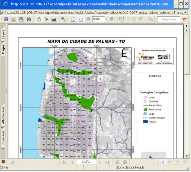 Fig. 06 – Site da Prefeitura de Palmas