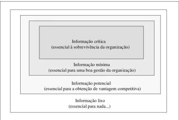 Figura 1 – Classes de informação  Fone: Adaptado de Amaral (1994).
