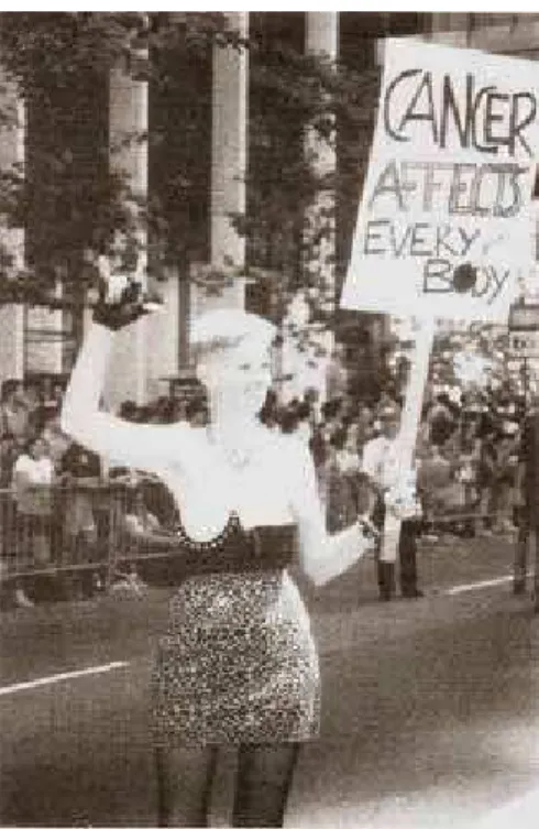 Figura 6 - “Desfile homossexual em São Francisco, EUA”, de Reid S. Yalom - 1994  Fonte: Yalom, História do Seio, 1997 