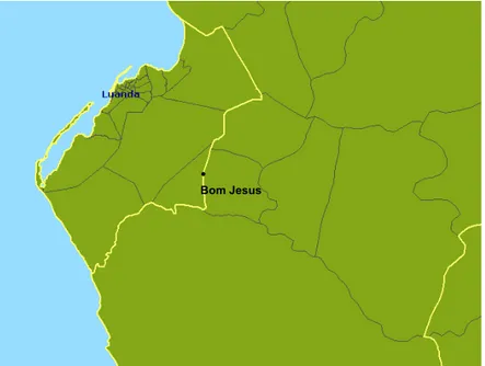 Figura 5. Localização de Bom Jesus, Bengo. Angola 2010