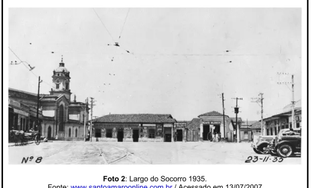Foto 2: Largo do Socorro 1935.  