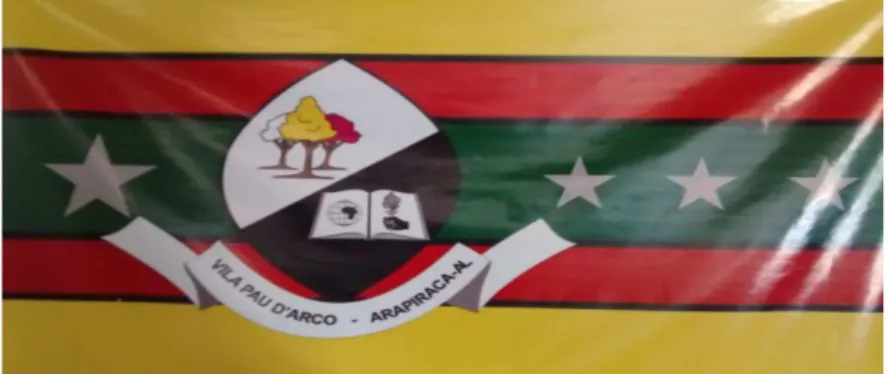 Figura 2. Bandeira da Comunidade Quilombola Pau D'arco (2015) 