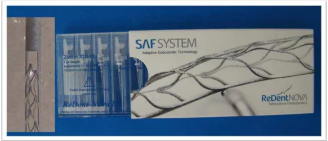 Figura 5. Instrumentos do sistema Self-adjusting file (SAF ® ) 