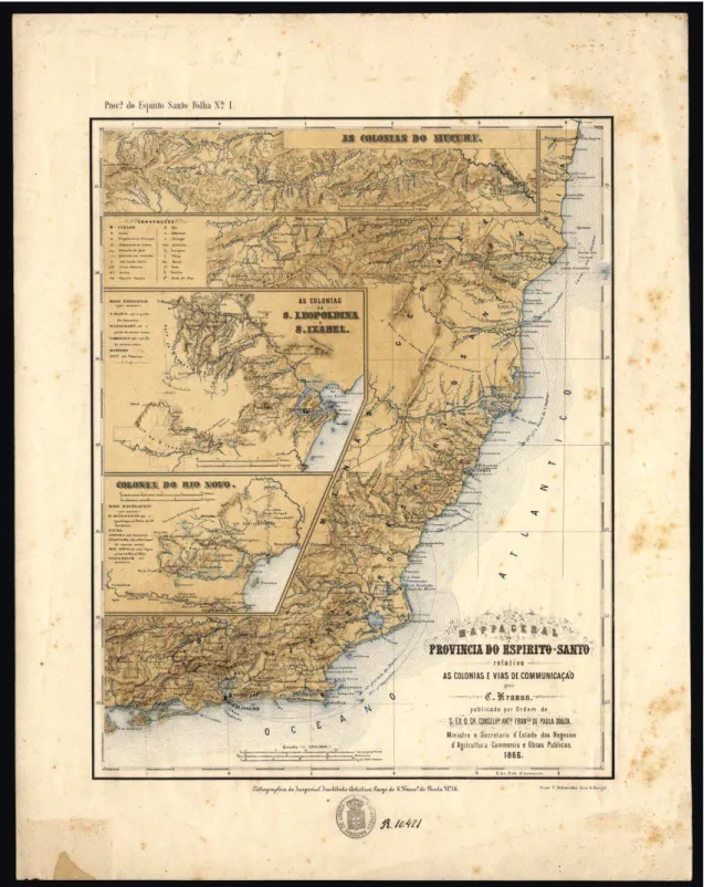 Figura 5 - Mapa das Colônias do Mucuri 