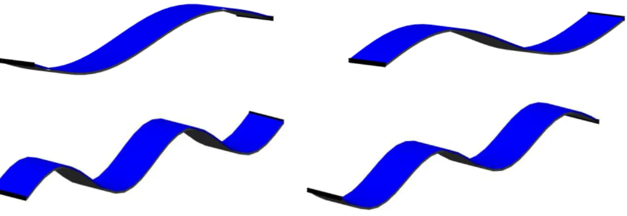 Figura 5 – Dois modos de oscilação longitudinais