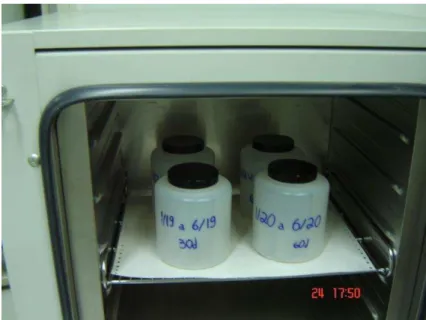 FIGURA 12 - Recipiente de armazenamento seco dos corpos de prova em alta temperatura 
