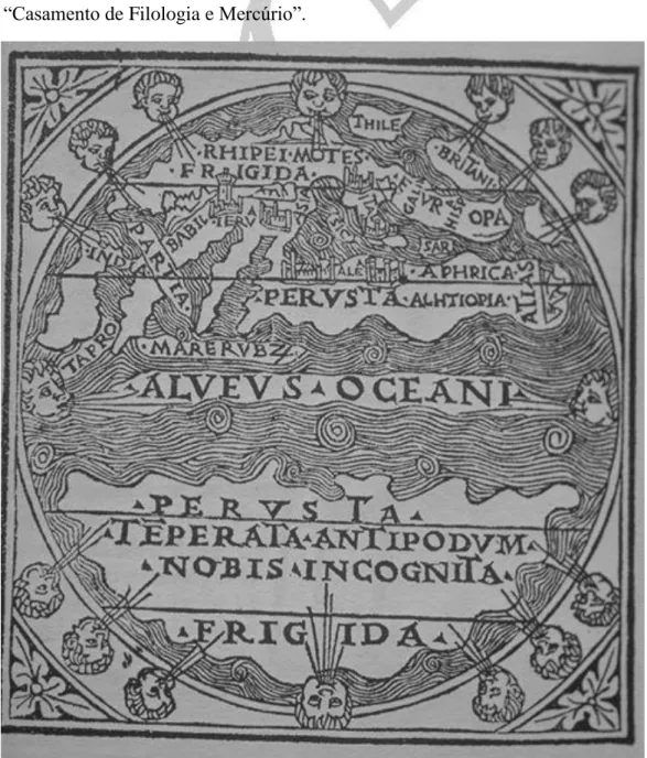 Figura 01: Mappamundi de Macrobius – Cópia de Johannes Eschuidus, In: Summa Anglicana,  1489
