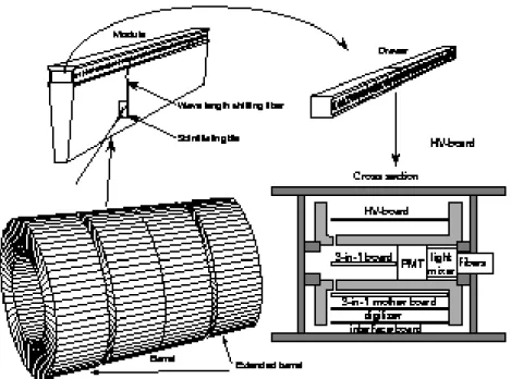 Figure 4.8.: Signal path in TileCal signal coming from the front end electronics.