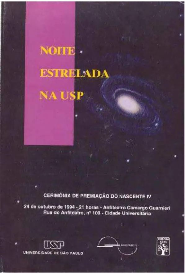 Figura 12 – Capa do programa da noite de entrega do Prêmio Abril, 1994.