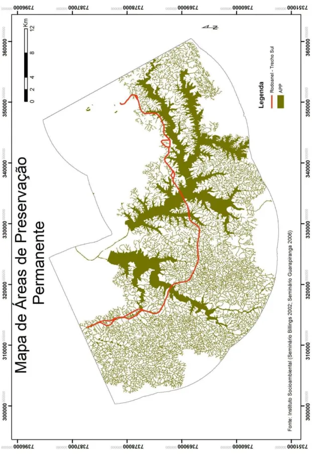 Figura 10 - Áreas de Preservação Permanente. 