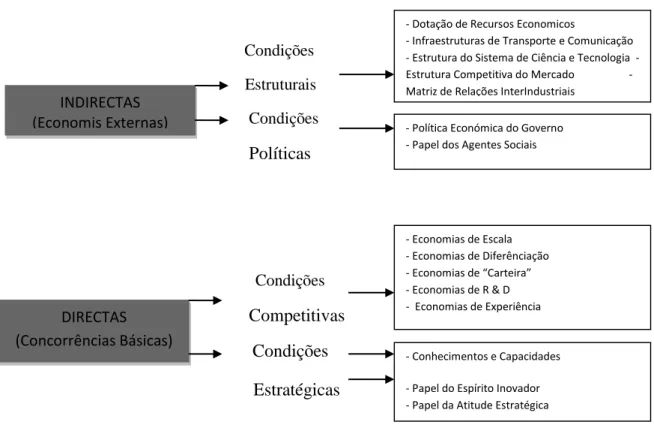 Figura nº 9 - A determinação de vantagens competitivas 