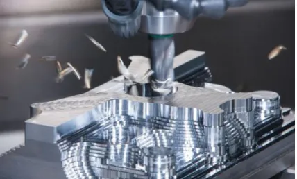 Figure 3- Subtractive manufacturing: Milling process [11]. 