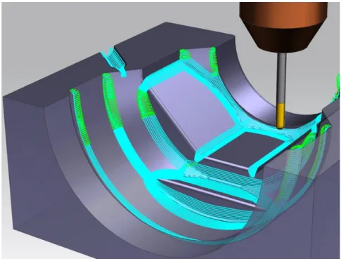 Figure 4 – Programming and simulation of parts using CAM software [13]. 