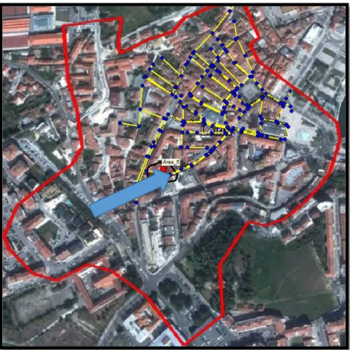 Figura 39 – Área de drenagem do ponto de entrada PE6 (Fonte: Google Earth) 