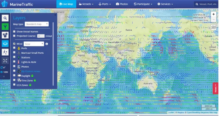 Figure 9: Marine traffic layers