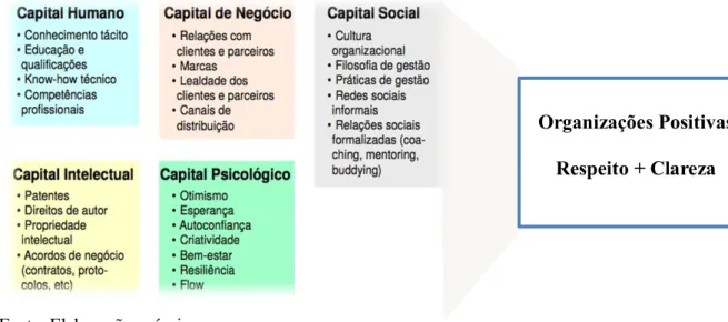 Figura nº 2 - Os Ativos Intangíveis nas Organizações: os diferentes tipos de capital 