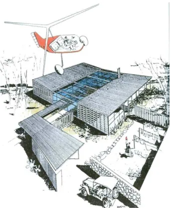 Figura 1-4: Case Study House  nº 13, 1946. Projeto não construído  de Richard Neutra. Fonte: SMITH, 2006