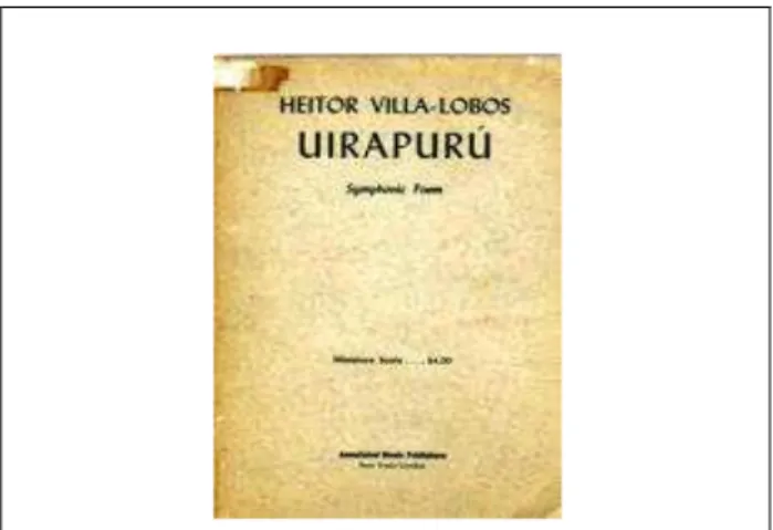 Fig. 10 – Capa da partitura original de Uirapurú