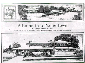 Figura 03 – Projeto de prairie house publicado no  Ladie’s Home Journal. 