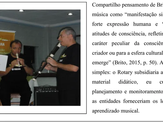 Figura 1 – Silvio Gonzaga e Paulo Mauá no 1º Concerto do Promuvi – dez/2009 