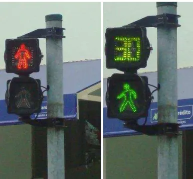 Figura 2. 3- Semáforo de fase para pedestres com informador de tempo – Florianópolis – Brasil