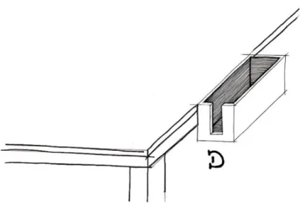 Fig. 29 – Ilustração do autor dos esboços da caixa para conjunto de tomadas elétricas –  Caixa D.