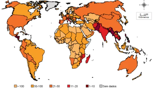 Figura 4 Índice de risco climático (1994-2013)