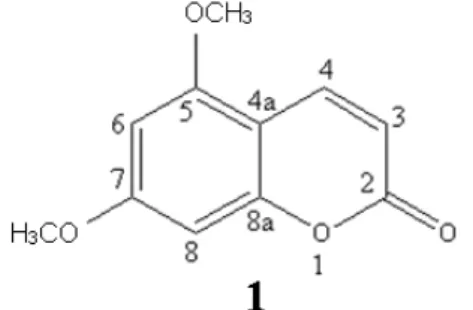 Figura 14. Sugestão para a estrutura química da substância 1 presente na fração Cl.6.p1 