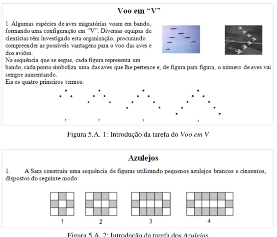 Figura 5.A. 1: Introdução da tarefa do Voo em V 