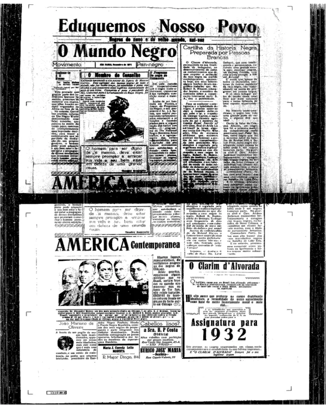 Figura 4: O Clarim da Alvorada de dezembro de 1931. 