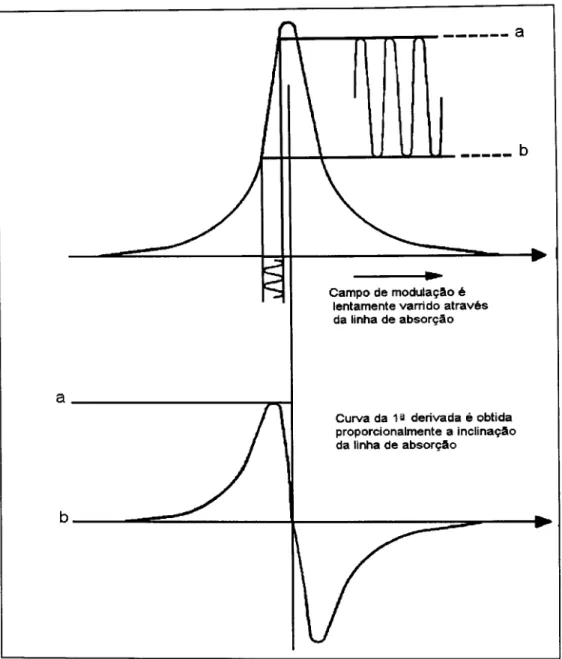 Figura 3.6: Desenho da 1~derivada produzido pel0 campo de modu1a~ao de alta frequencia (Ingram, 1969)