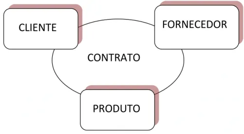 Figura 6- Interação das partes relacionadas por um contrato 