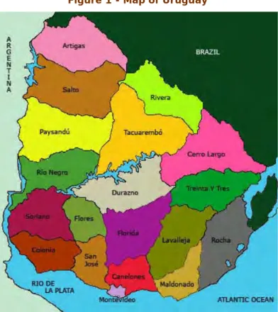 Figure 1 - Map of Uruguay 