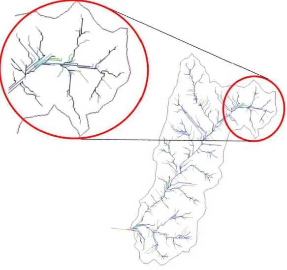 Figura 5 – Representação da bacia do Campestre segundo o grupo de hidrologia  florestal 