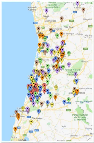 Figura 8- Mapa dos clientes de ração em saco do mês de setembro