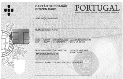Figura 6 - Modelo Cartão de Cidadão 