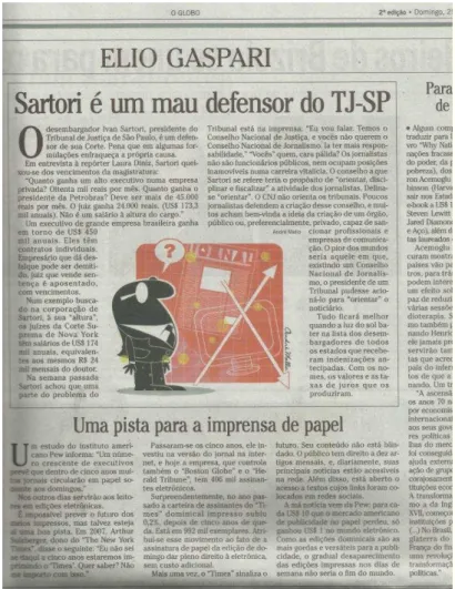 Figura 18. Folha de S. Paulo, de 25 de março de 2012, página A10 