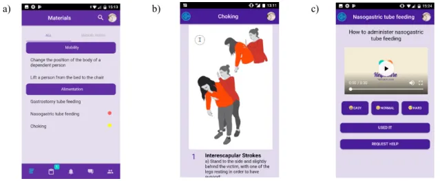 Fig. 2. Screen where the user can create a training material of List Item type