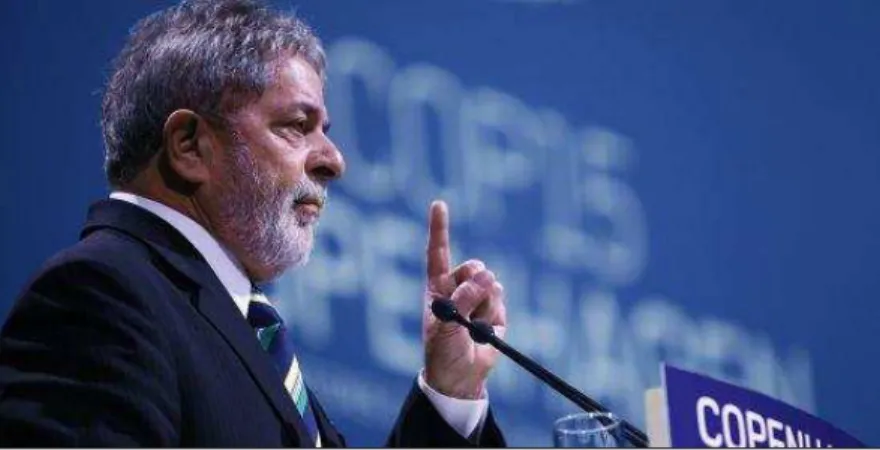 Figura 2  –  Discurso do Presidente Lula durante o segmento de alto nível da COP-15 (2009) 