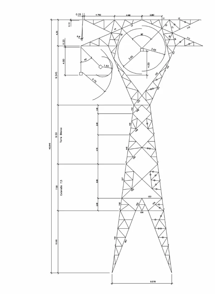 Figura 2 -  Torre característica tipo SS 
