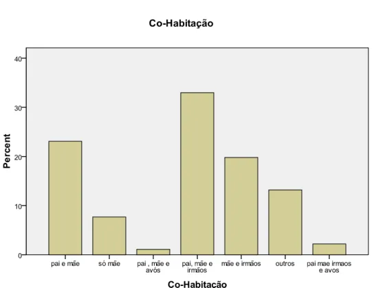 Gráfico nº 2 – Co-habitação 