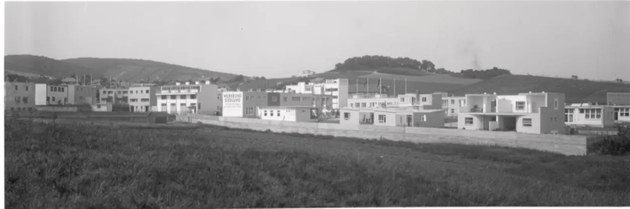 Fig. 1- Overall view of the Werkbund estate, photo: Martin Gerlach, 1932 (©Wien Museum  Inv.nr