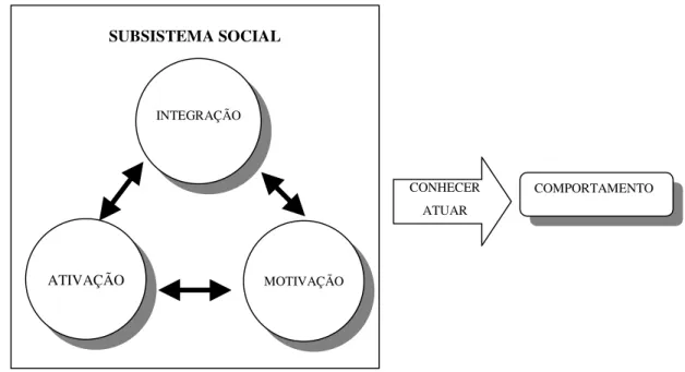 Figura 09: Componentes do subsistema social. Fonte: Arantes (1994, p. 365)SUBSISTEMA SOCIAL