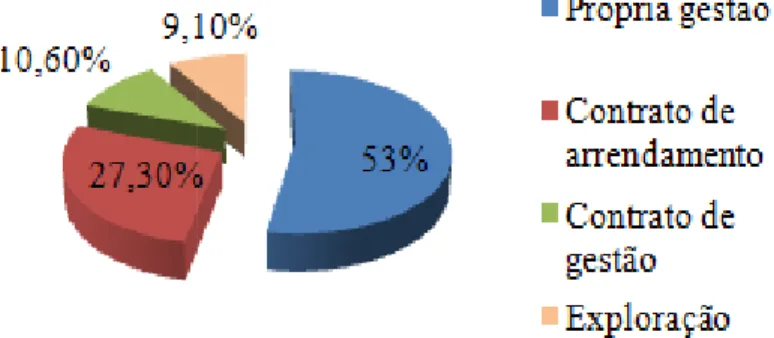 Gráfico 2.4. Tipo de gestão das empresas inquiridas no estudo Faria et al. (2011)