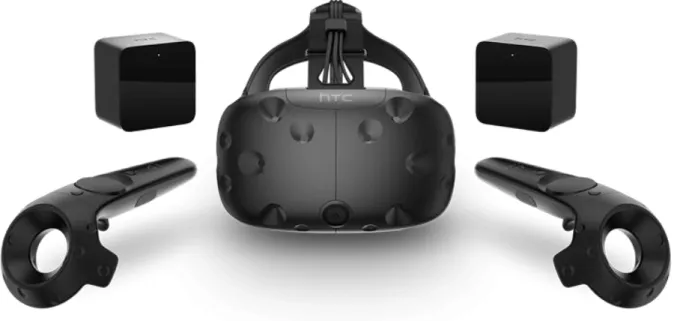 Figure 1 - HTC Vive with its components [5] 