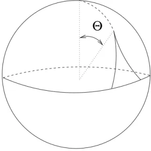 Figura 1.2: Corda farpada com pico de altura Θ .
