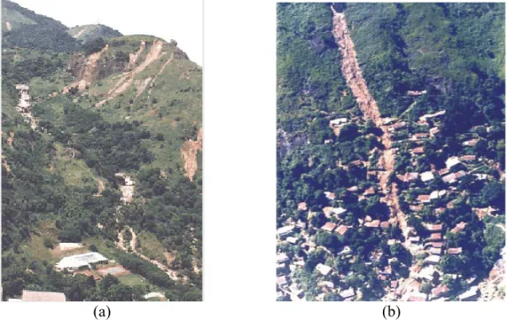 Figura 2.1-Escorregamento do Quitite e do morro da Formiga na cidade do Rio de  Janeiro