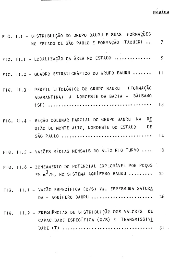 FIG.  II.2  -  OUADRO  ESTRATIGRÁFICO  DO  GRUPO  BAURU  '  II